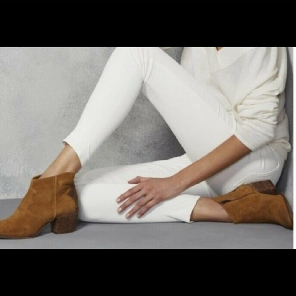 Marc Fisher Stefani Western Suede Booties SZ 10
